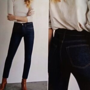 Imogene and Willie Dark Blue Jeans Elizabeth Style Skinny High Rise Womens 25